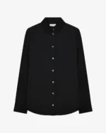 Classic-Shirt-With-Georgette-Trim-Black