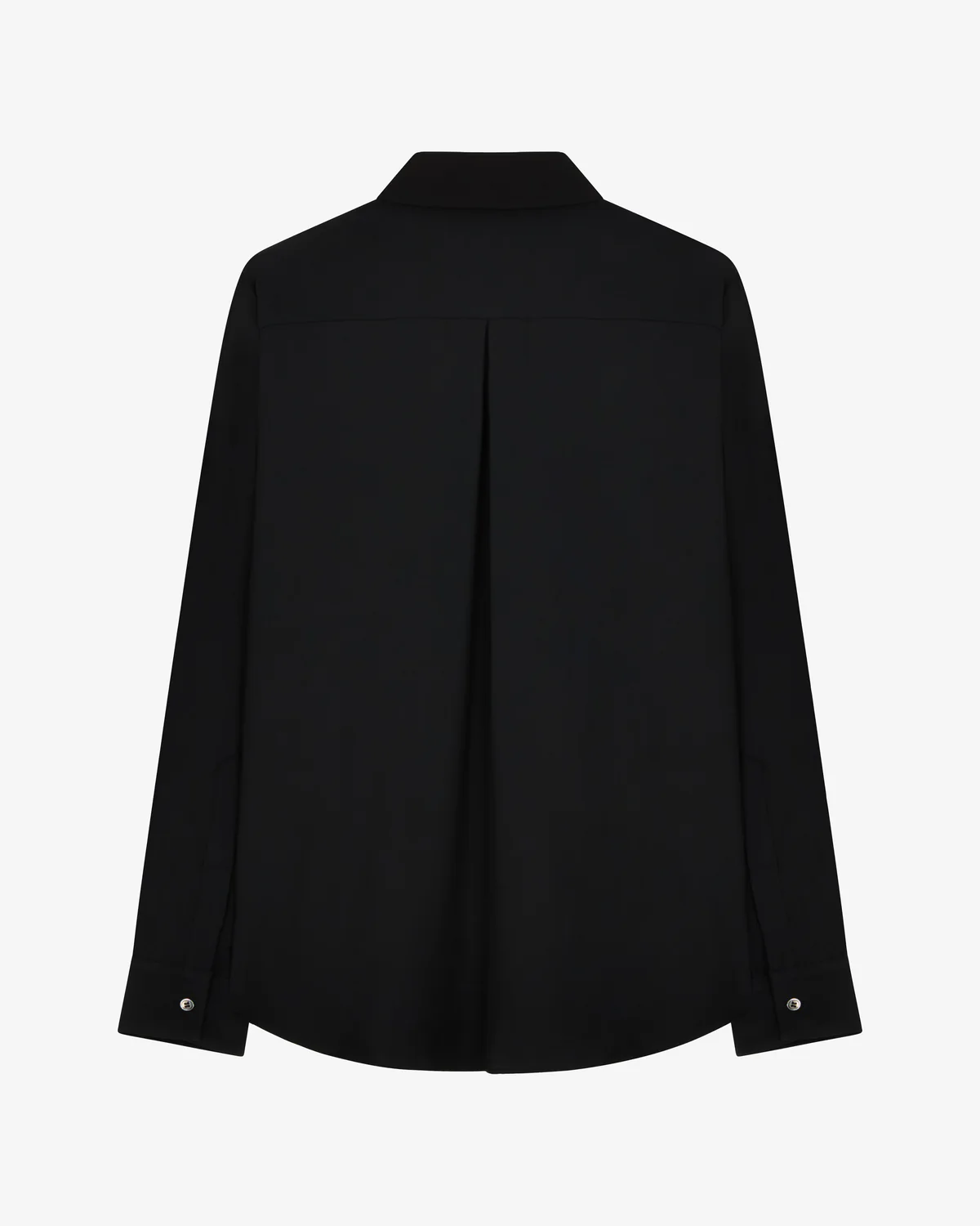 Classic Shirt With Georgette Trim Black Back